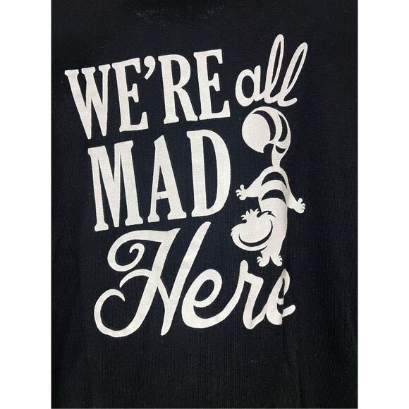Disney Peter Pan Collar We Are All Mad Here Alice In Wonderland Cardigan Sweater - Picture 6 of 6